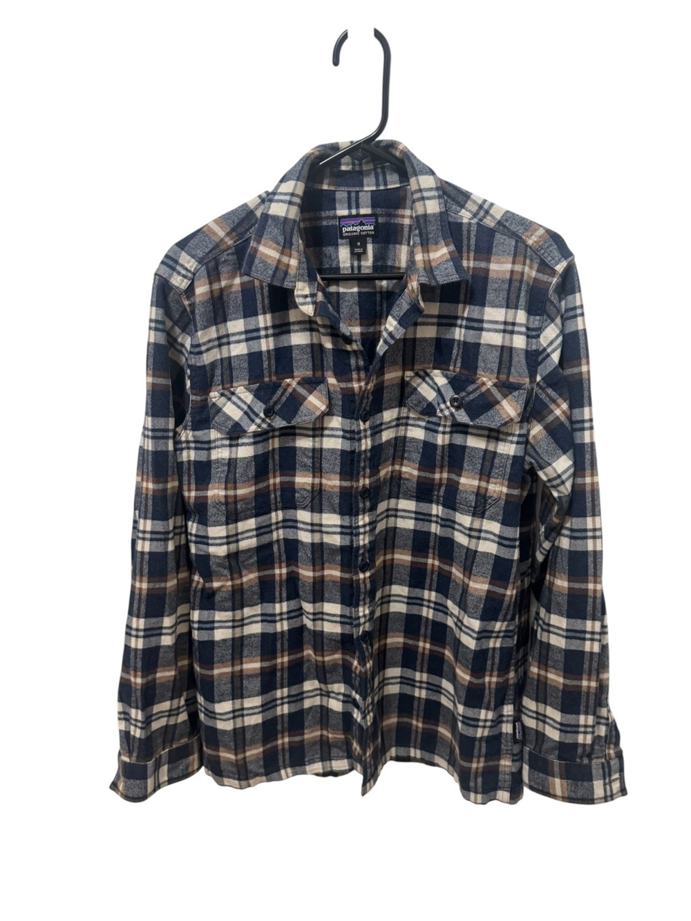 Men’s Patagonia Long-Sleeved Organic Cotton Midweight Fjord Flannel Shirt Medium